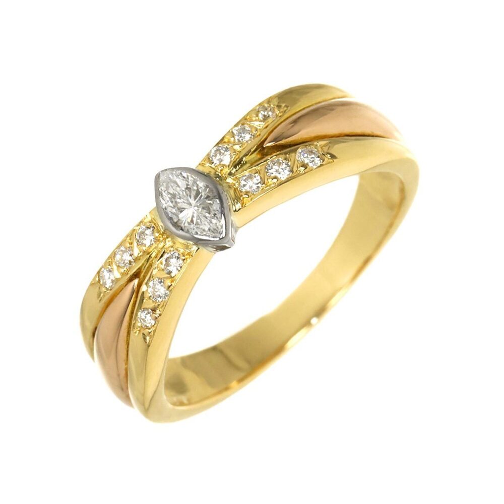 CARTIER 18k Gold Diamond Ring #50